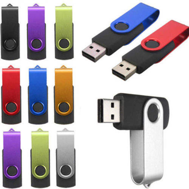 Neuankömmlinge USB -Stecker -Laufwerk 4 GB 8 GB 16 GB 32 GB Buntes Schwenk U -Festplatte kleiner USB -Flash -Laufwerk